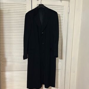 Canali Black woolLong Coat